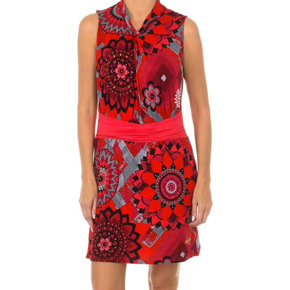 Desigual Dresses & Skirts - Desigual Vest_Paola Red and Gray Dress